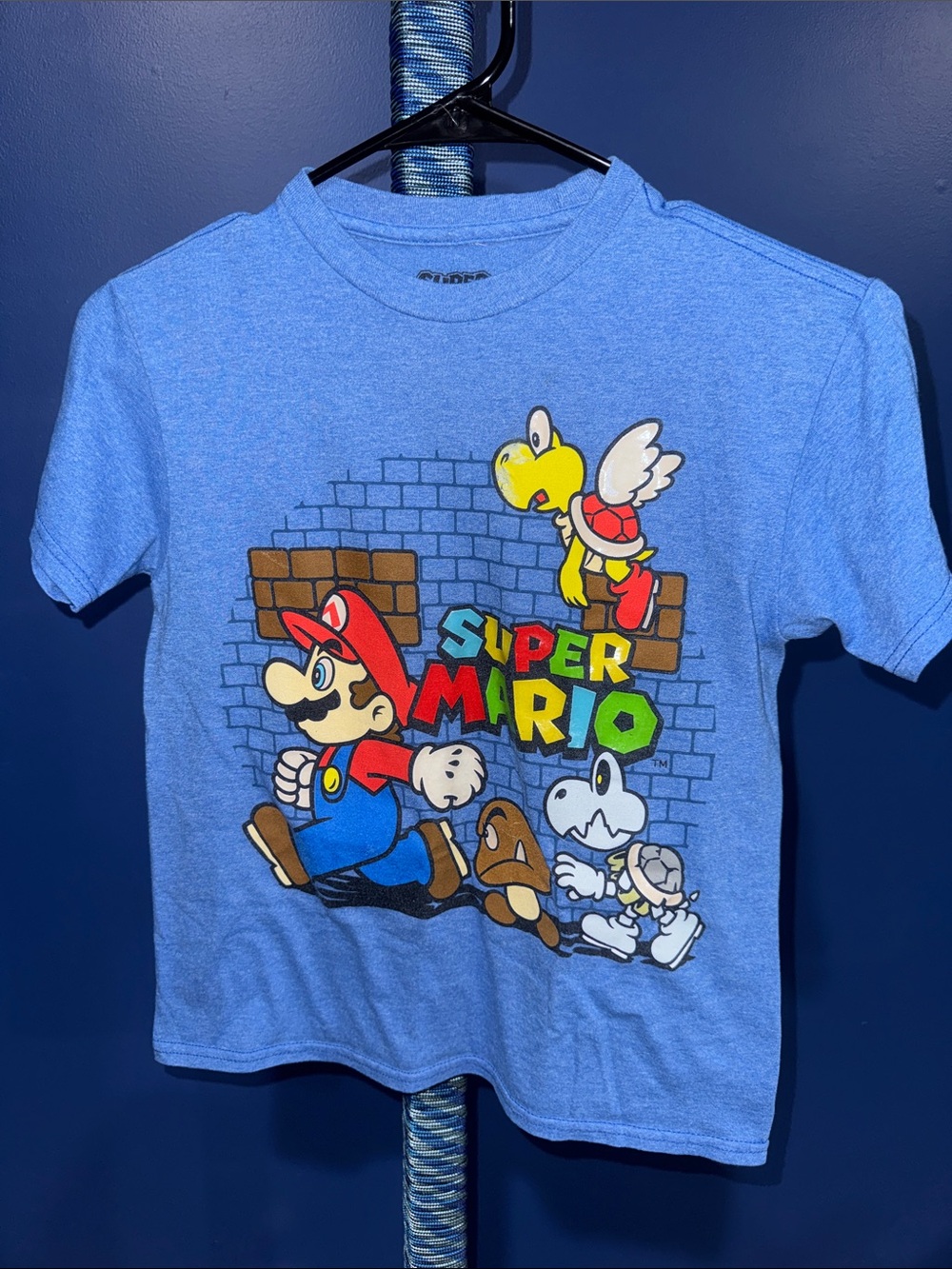 Super Mario - Blue Graphic Tee Boys Size XS - Picture 3 of 14